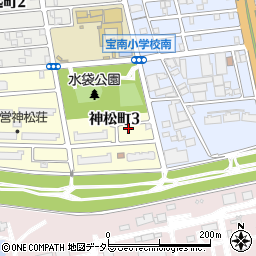 愛知県名古屋市南区神松町3丁目5周辺の地図