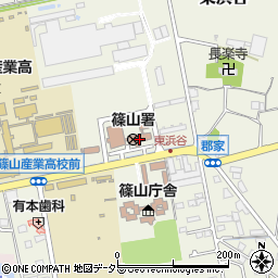 篠山交通安全協会周辺の地図