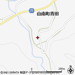 兵庫県丹波市山南町青田501周辺の地図