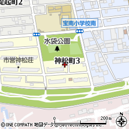 愛知県名古屋市南区神松町3丁目周辺の地図