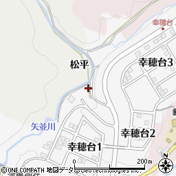 愛知県豊田市穂積町萩平周辺の地図