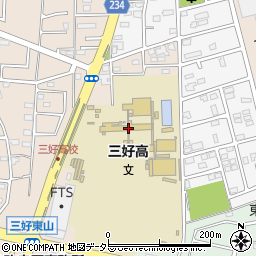 愛知県立三好高等学校周辺の地図