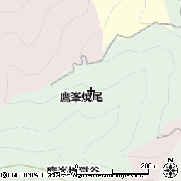 京都府京都市北区鷹峯焼尾周辺の地図