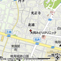 愛知県名古屋市緑区鳴海町北浦12-7周辺の地図