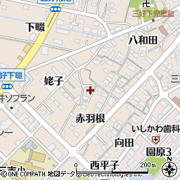 愛知県みよし市三好町赤羽根55-3周辺の地図