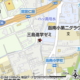 静岡県田方郡函南町仁田94周辺の地図