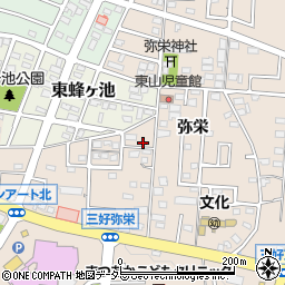 愛知県みよし市三好町弥栄15-1周辺の地図