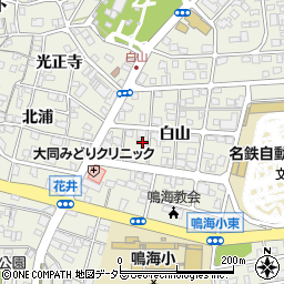 愛知県名古屋市緑区鳴海町白山112周辺の地図