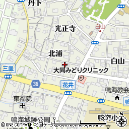 愛知県名古屋市緑区鳴海町北浦16周辺の地図