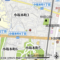 愛知県豊田市小坂本町周辺の地図