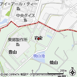愛知県豊明市沓掛町岩金周辺の地図