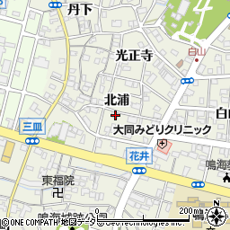 愛知県名古屋市緑区鳴海町北浦12-3周辺の地図