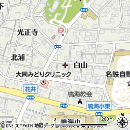 愛知県名古屋市緑区鳴海町白山113周辺の地図