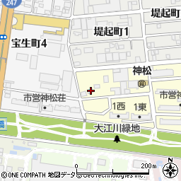 愛知県名古屋市南区神松町1丁目19周辺の地図