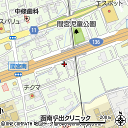 静岡県田方郡函南町間宮732-1周辺の地図