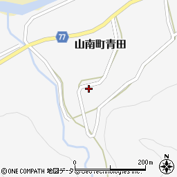 兵庫県丹波市山南町青田464周辺の地図