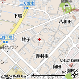 愛知県みよし市三好町赤羽根55-10周辺の地図