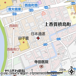 日本通運西島倉庫周辺の地図
