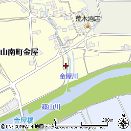 兵庫県丹波市山南町金屋617周辺の地図