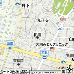 愛知県名古屋市緑区鳴海町北浦34周辺の地図