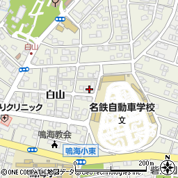 愛知県名古屋市緑区鳴海町白山24周辺の地図