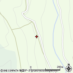 愛知県東栄町（北設楽郡）西薗目（持城）周辺の地図