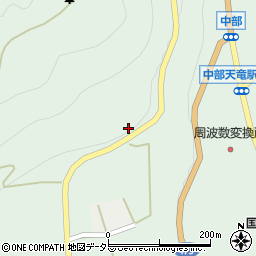 静岡県浜松市天竜区佐久間町中部599周辺の地図