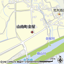 兵庫県丹波市山南町金屋596周辺の地図