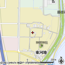 兵庫県丹波篠山市東河地周辺の地図