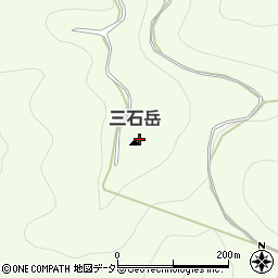 三石岳周辺の地図