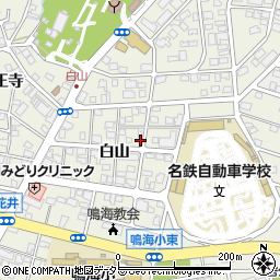 愛知県名古屋市緑区鳴海町白山56周辺の地図