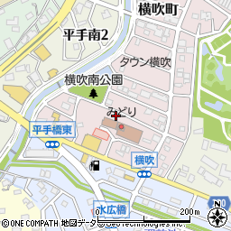 愛知県名古屋市緑区横吹町周辺の地図