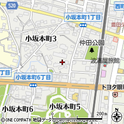 愛知県豊田市小坂本町3丁目126-1周辺の地図