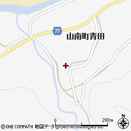 兵庫県丹波市山南町青田505周辺の地図