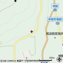 静岡県浜松市天竜区佐久間町中部603周辺の地図