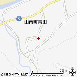 兵庫県丹波市山南町青田458周辺の地図