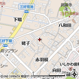 愛知県みよし市三好町赤羽根69周辺の地図