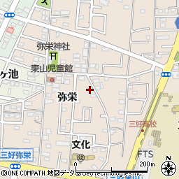 愛知県みよし市三好町弥栄38-6周辺の地図