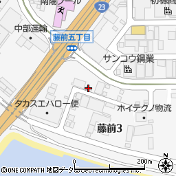 中京陸運藤前営業所周辺の地図