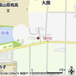 兵庫県丹波篠山市北沢田251周辺の地図