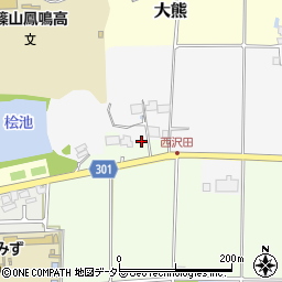 兵庫県丹波篠山市北沢田251周辺の地図