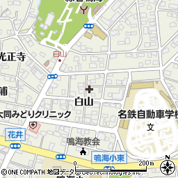 愛知県名古屋市緑区鳴海町白山64周辺の地図