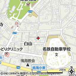 愛知県名古屋市緑区鳴海町白山19周辺の地図