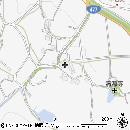 京都府南丹市園部町口人垣内周辺の地図