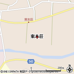 兵庫県丹波篠山市東本荘周辺の地図