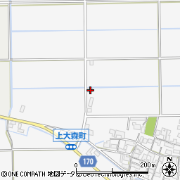 滋賀県東近江市上大森町2470-2周辺の地図