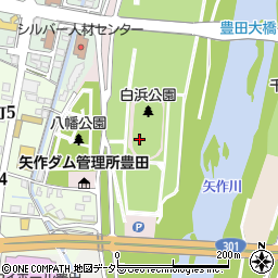 愛知県豊田市白浜町周辺の地図