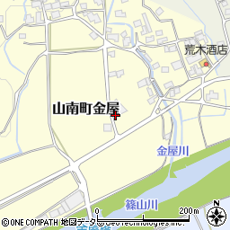 兵庫県丹波市山南町金屋598周辺の地図