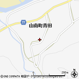 兵庫県丹波市山南町青田408周辺の地図