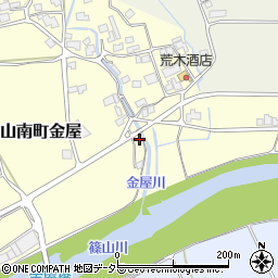兵庫県丹波市山南町金屋613周辺の地図